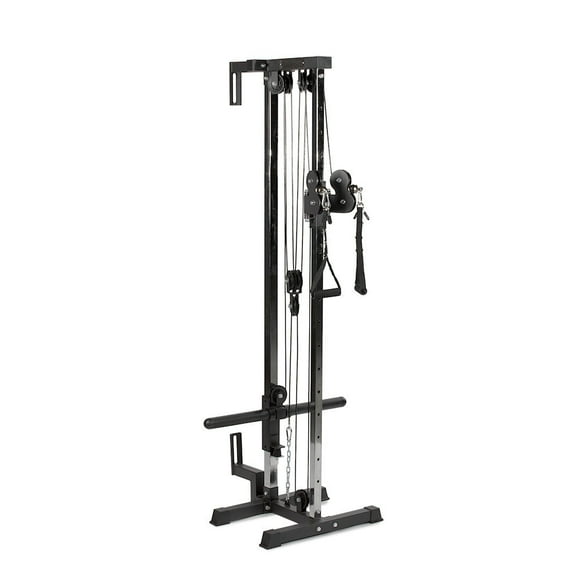 Titan Fitness 80.5" Short Wall Mounted Pulley Tower, 350 LB Capacity Plate-Loaded Cable Machine