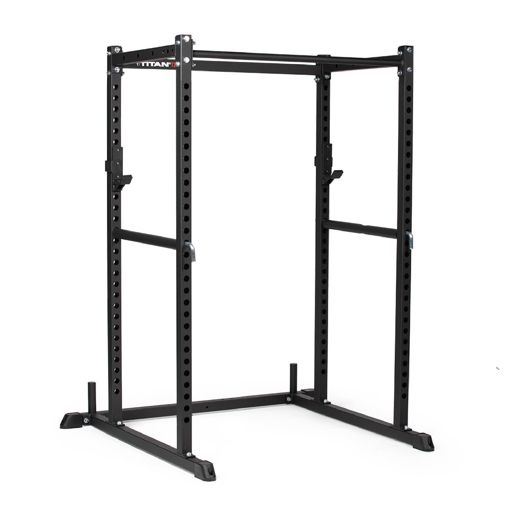 Titan Fitness T2 Series Short 71" Power Rack, 850 LB Rackable Capacity