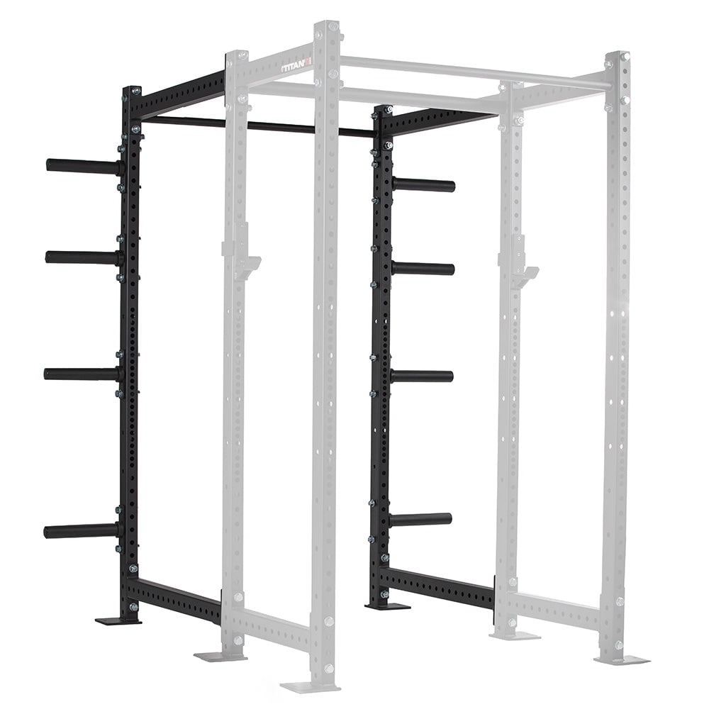 Titan Fitness T-3 Series Power Rack Extension Kit, Black 91" Height x 24" Depth, 2x3 11-Gauge Steel Uprights, Bolt-Together Rack Expansion for Home Gym