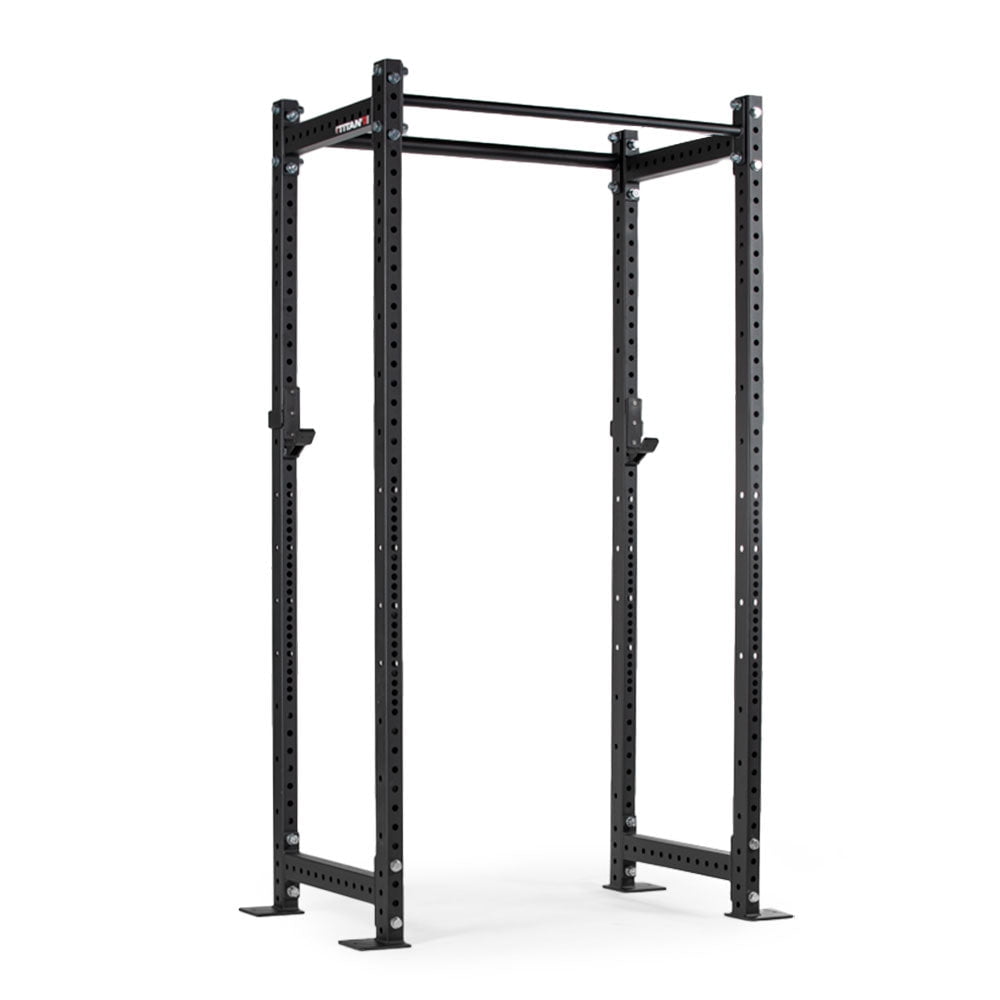 Titan Fitness T-3 Series Black Tall Power Rack, 24in Depth, 1,100 LB Capacity Cage for Weightlifting and Strength Training