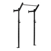 Titan Fitness T-3 Series Space Saving Rack, 91" Height x 24" Depth, Compact Wall Mounted Power Rack, 2x3 11-Gauge Steel Uprights, Includes J-Hooks & Pull-Up Bar, Space Efficient Design