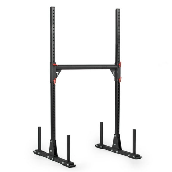 Titan Fitness T-3 Series Tall 92" Strongman Yoke, 750 LB Capacity, Multi-Functional Stand for Yoke Carry, Squat Rack, Push/Pull Sled, Fat Bar Pull-Up Station, Workout Equipment for Home or Garage Gym