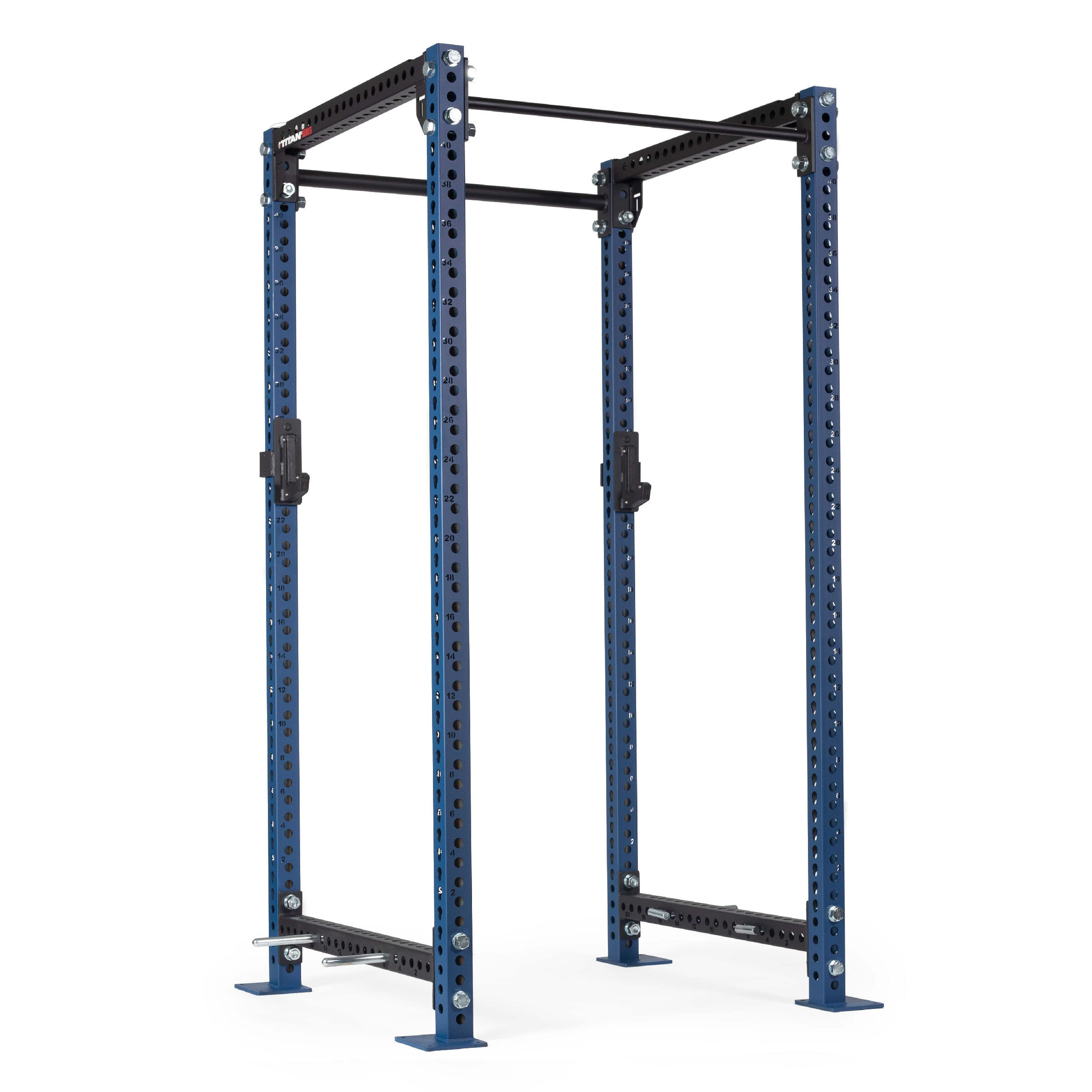 Titan Fitness TITAN Series 100" Navy BoltDown Power Rack, 42" Depth
