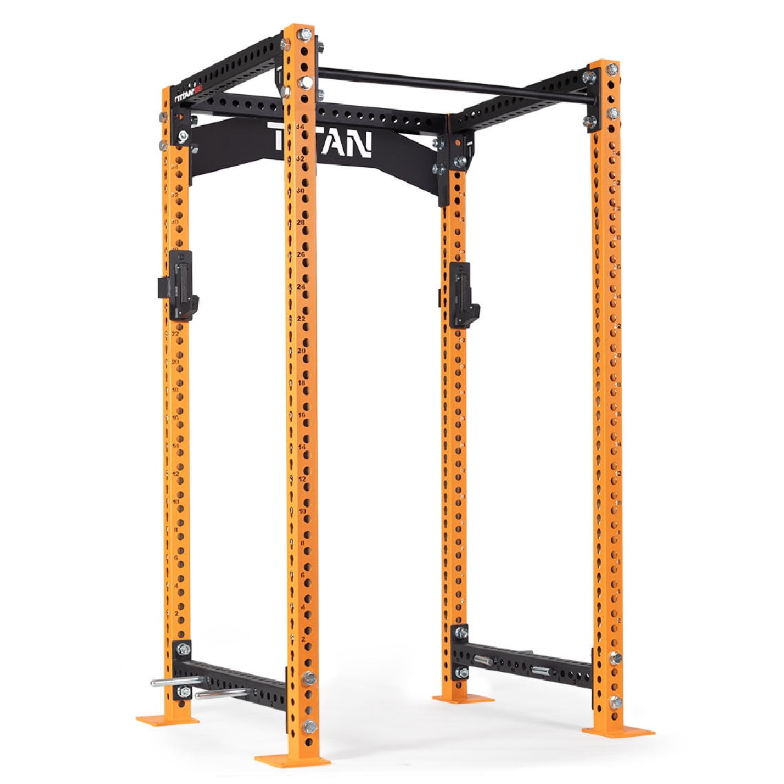 Titan Fitness TITAN Series 90" Orange BoltDown Power Rack, 36" Depth