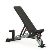 Titan Fitness TITAN Series Single Post Adjustable Bench, Supports 600 LB Incline, 1,000 LB Flat, Versatile Utility Bench for Home Gym Weightlifting Strength Training, 2.5" Thick HeftyGrip Vinyl Pad