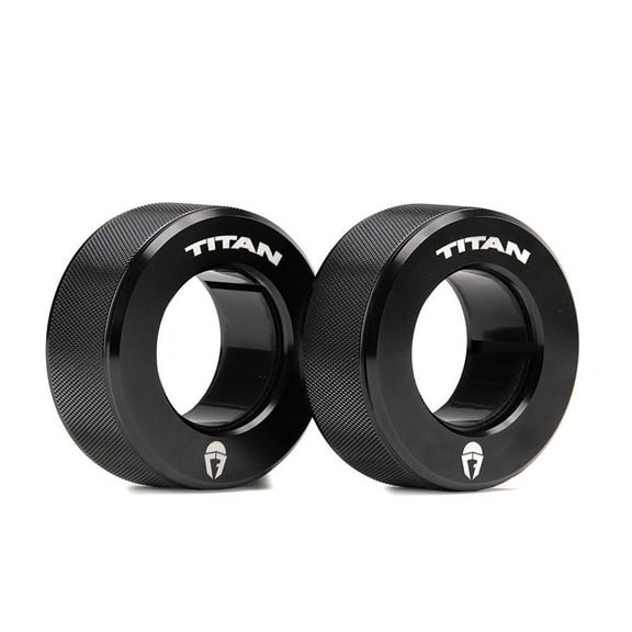 Titan Fitness TwistLock Pro Aluminum Barbell Collar Set, 59.5mm-51.5mm Sleeve Diameter, Quick Release Olympic Barbell Clamps, Pair of 2 Magnetic Aluminum Weight Clips with Easy-Grip Knurling