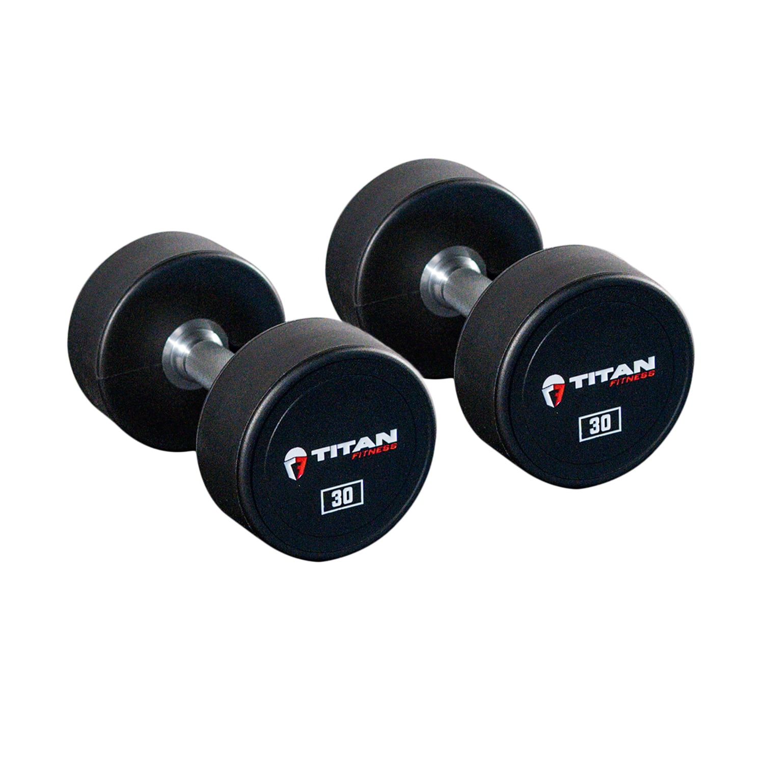 Titan Fitness Urethane Dumbbells 30 LB Pair Round