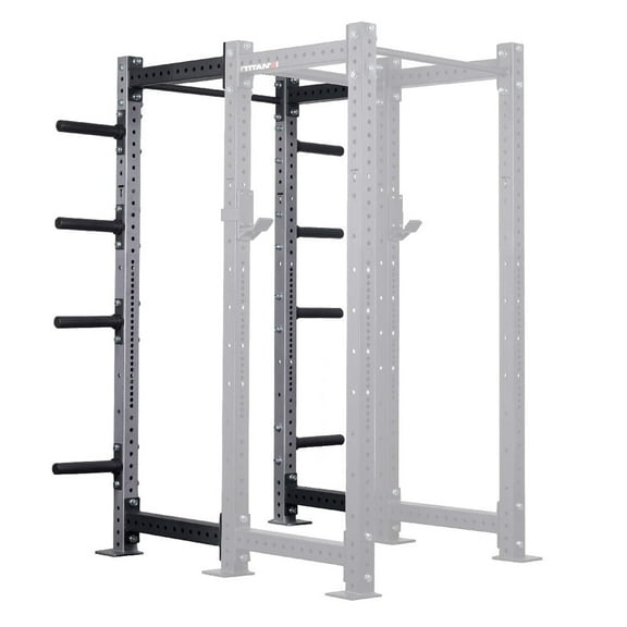 Titan Fitness X-3 Series 80" Silver Bolt-Down Power Rack Extension Kit, 24" Depth, 1000 LB Capacity, 1.25" Pull Up Bar, Weight Plate Holders, Weightlifting and Strength Training