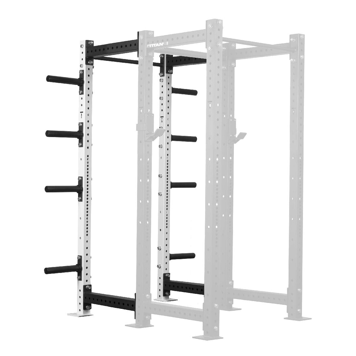 Titan Fitness X3 Series 80" White BoltDown Power Rack Extension Kit