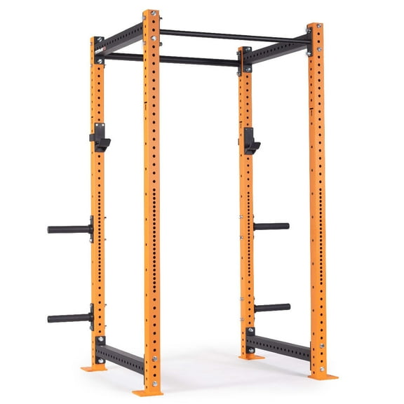 Titan Fitness X-3 Series 90" Orange Bolt-Down Power Rack, 36" Depth, Rackable 1650 LB Cage, 1.25" and 2" Pull Up bars, Standard J-Hooks, Weight Plate Holders, Weightlifting and Strength Training