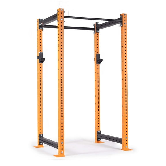 Titan Fitness X-3 Series 90" Orange Bolt-Down Power Rack, 36" Depth, Rackable 1650 LB Cage, 1.25" and 2" Pull Up bars, Standard J-Hooks, Weightlifting and Strength Training