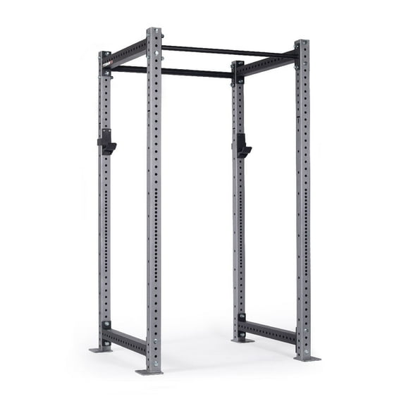 Titan Fitness X-3 Series 90" Silver Bolt-Down Power Rack, 36" Depth, Rackable 1650 LB Cage, 1.25" and 2" Pull Up bars, Standard J-Hooks, Weightlifting and Strength Training