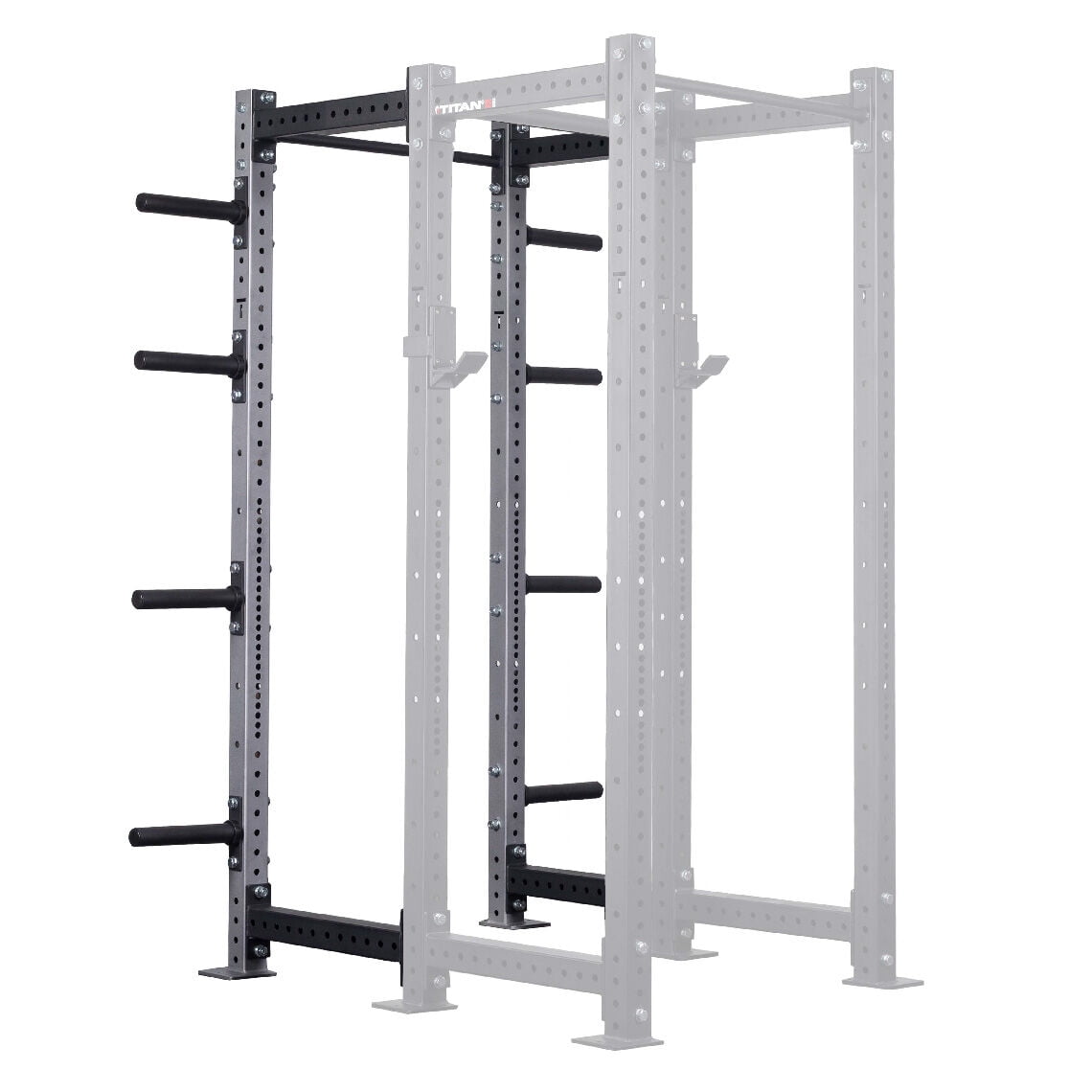 Titan Fitness X3 Series 90" Silver BoltDown Power Rack Extension Kit