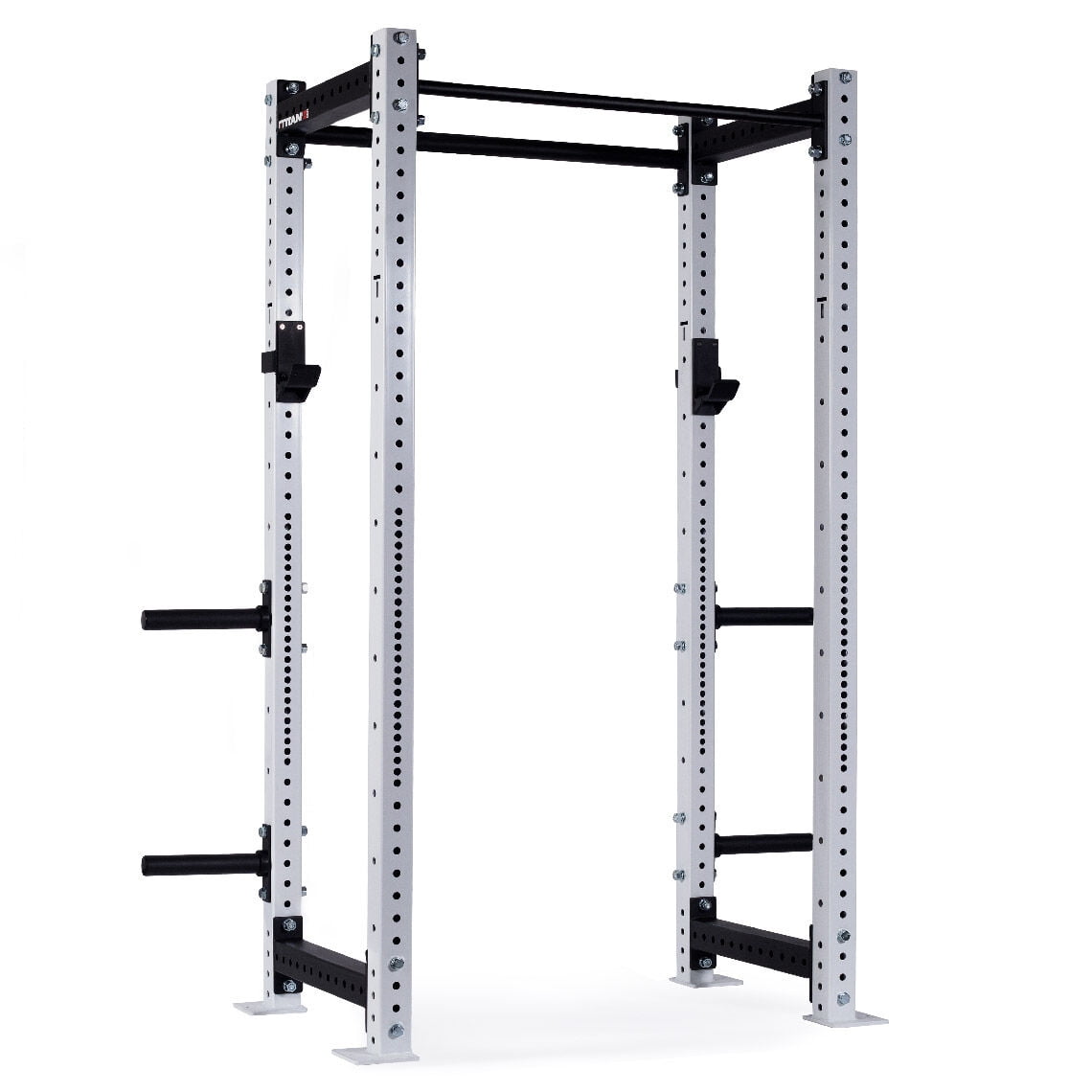 Titan Fitness X3 Series 90" White BoltDown Power Rack, 24" Depth