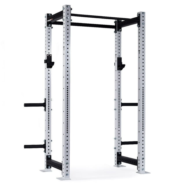 Titan Fitness X3 Series 90" White BoltDown Power Rack, 24" Depth