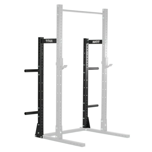 Titan Fitness X-3 Series Half Rack Conversion Kit For X-3 Series Tall or Short Squat Stand, 1,000 LB Capacity, Weight Plate Holders