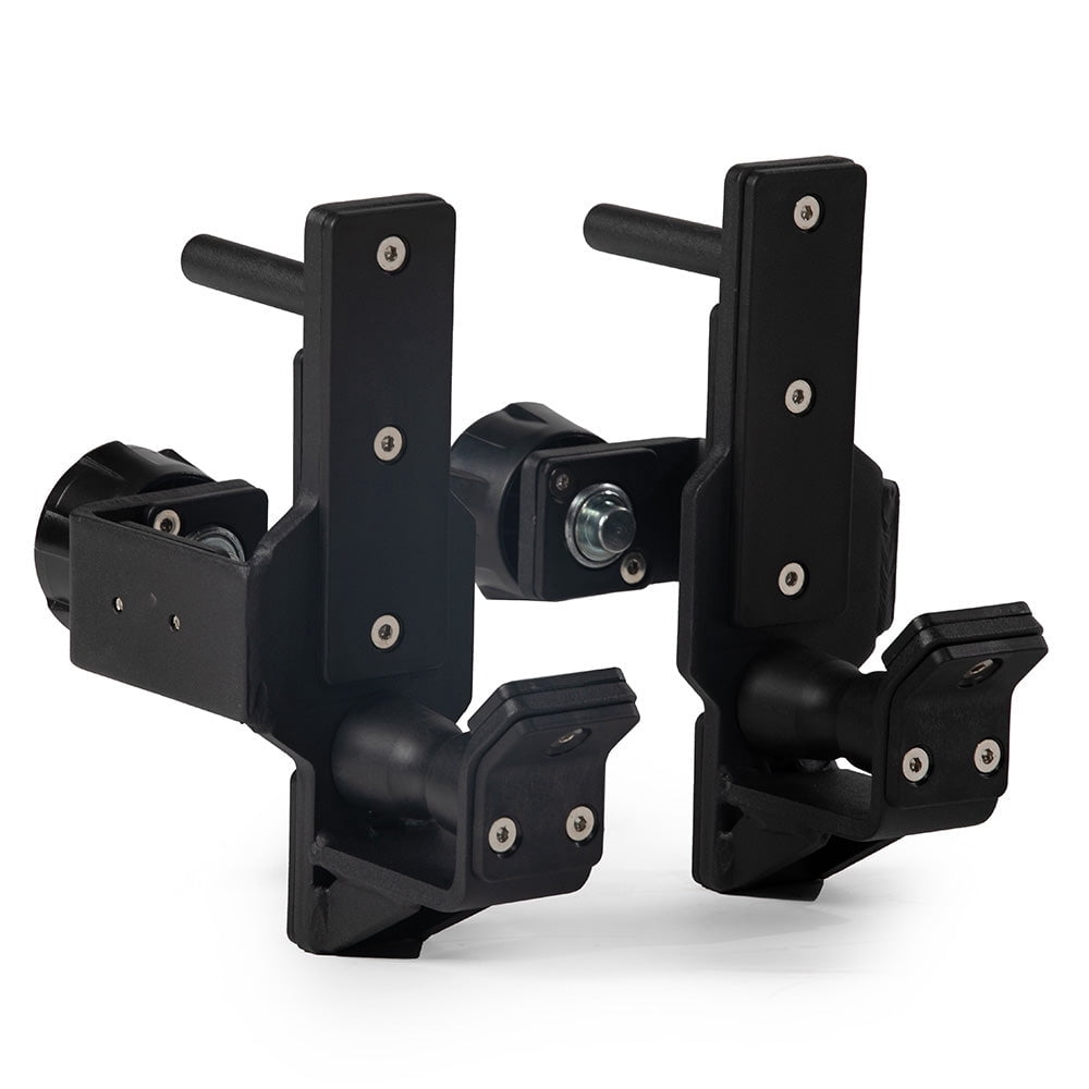 Titan Fitness X-3 Series Quick Release Roller J-Hooks, 1,000 LB Rackable Capacity, Fits 2" x 3" Uprights, 16mm Pop-Pin