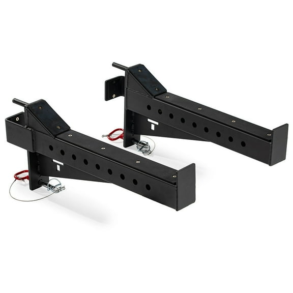 Titan Fitness X-3 Series Spotter Arms, 1500 LB Capacity, Black Safety Catches, Power Rack Solo Lifting Attachments, Set of 2