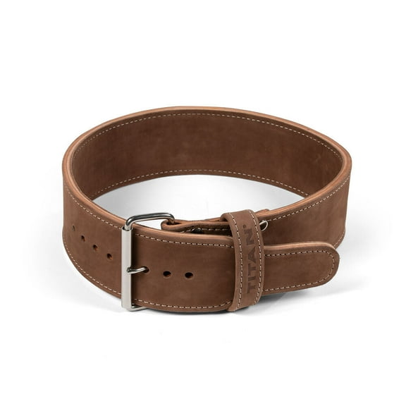 Titan Fitness XL Weightlifting Belt, 34" - 41" 4-Inch-Wide Belt, 10mm thick, Powerlifting, Deadlifts, Weight Training Belt