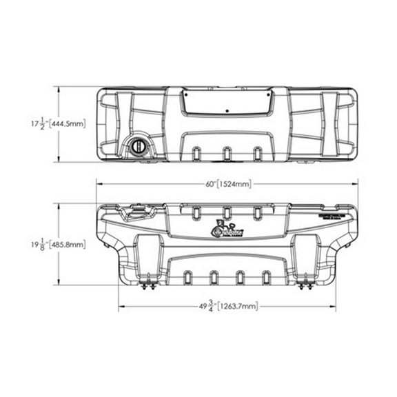 Titan Fuel 5410050 50 Gallon Auxiliary Diesel Fuel System Tank for Full Trucks