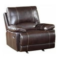 thumbnail image 1 of Titan Furnishings 41" Faux Leather Upholstered Recliner Chair in Brown, 1 of 3