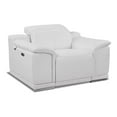 thumbnail image 1 of Titan Furnishings Genuine Italian Leather Power Reclining Chair in White, 1 of 10