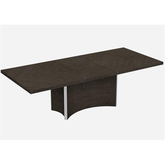 Titan Furnishings Modern Contemporary Gray Glossy Finish Dining Table.