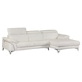 thumbnail image 1 of Titan Furnishings Modern Genuine Italian Leather Sectional in White, 1 of 18