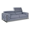 thumbnail image 1 of Titan Furnishings Modern Genuine Italian Leather Sofa in Light Blue, 1 of 8