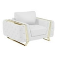 thumbnail image 1 of Titan Furnishings Modern Genuine Italian Leather Upholstered Chair, 1 of 10