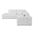 thumbnail image 1 of Titan Furnishings Transitional Italian Top Grain Leather Sectional White, 1 of 16