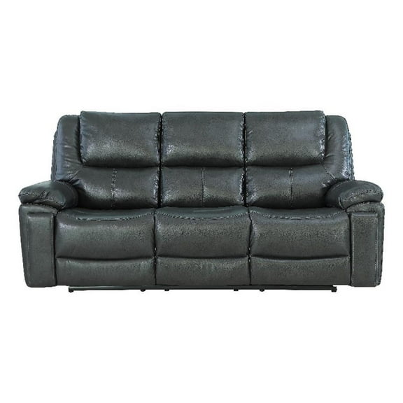 Titan Furnishings Transitional Leather Air Upholstered Sofa