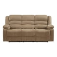 thumbnail image 1 of Titan Furnishings Transitional Microfiber Fabric Upholstered Sofa in Beige, 1 of 5