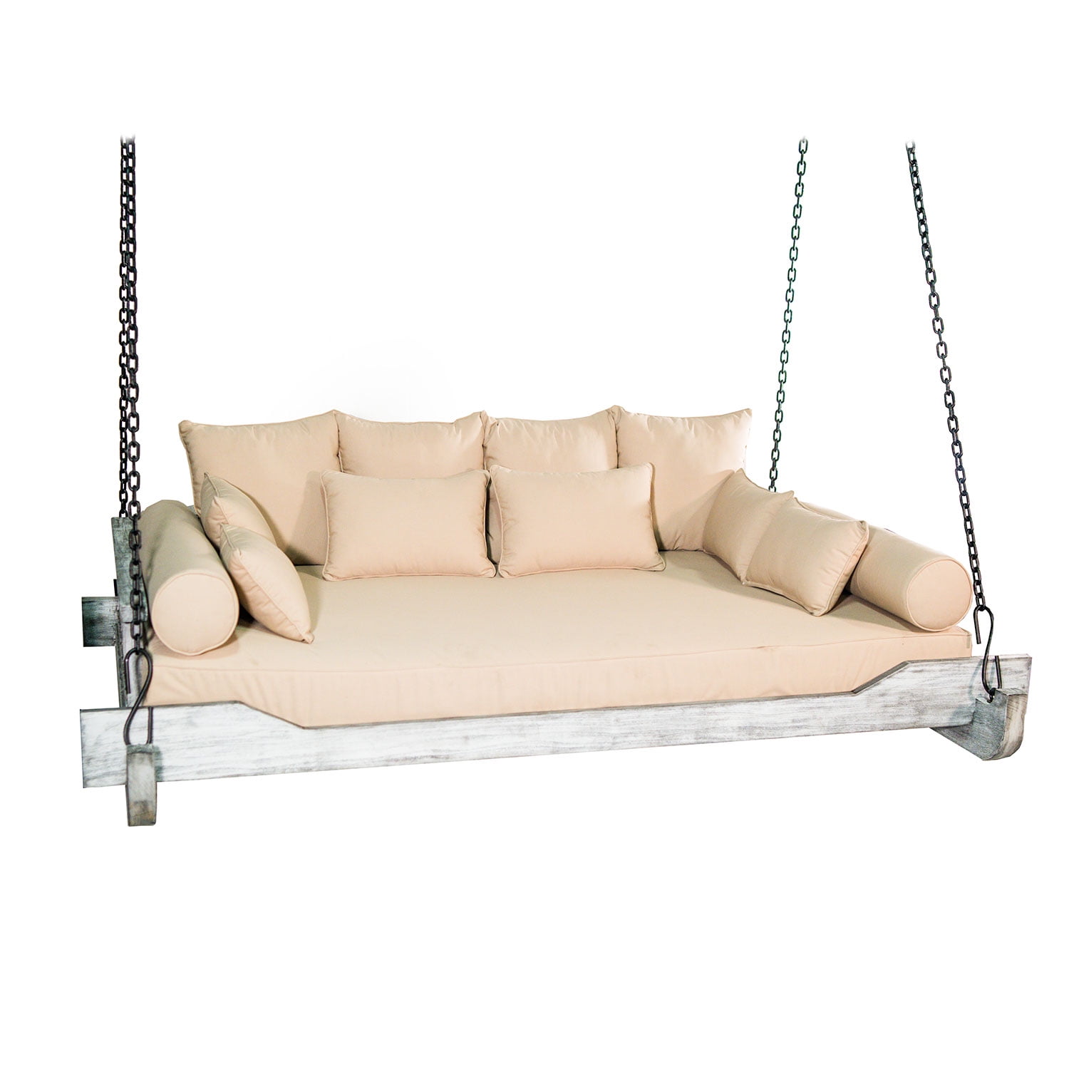 Titan Great Outdoors Grade A Teak Montana QueenSized Porch Swing Bed