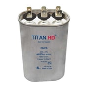 Titan Hd Motor Dual Run Cap,35/5 MFD,440V,Oval POCFD355A