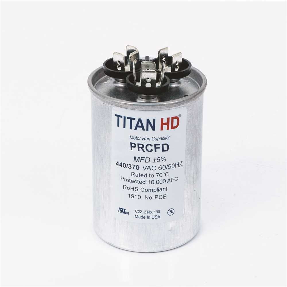 TITAN HD PRCFD253A 25+3 MFD 440/370-Volt Round Run Capacitor
