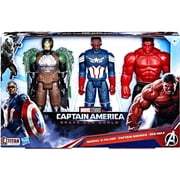 Marvel Avengers Captain America Brave New World, Titan Hero Series, Action Figure Set, 5+