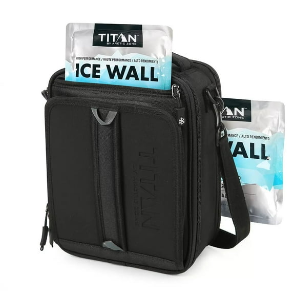 Titan Insulated Expandable Lunch Bag, Black