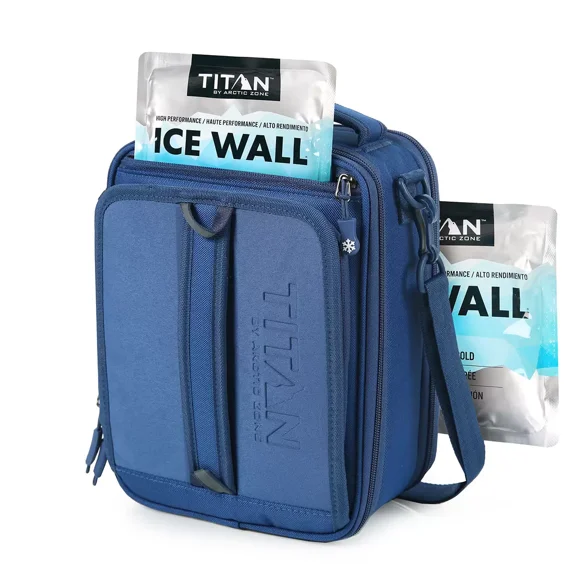 Titan Insulated Expandable Lunch Bag, Blue
