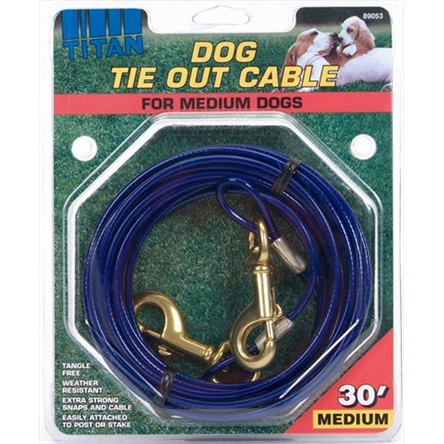 Titan Medium Cable Dog Tie Out 30 Feet
