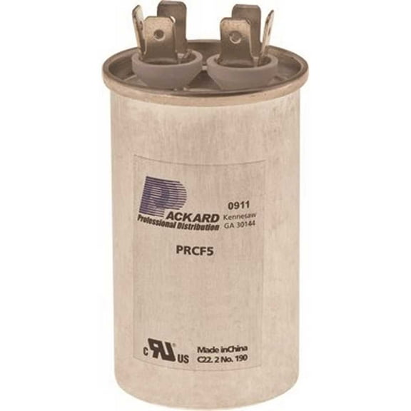 Titan Pro Motor Run Capacitor,25 MFD,4-53/64 In. H TRCF25
