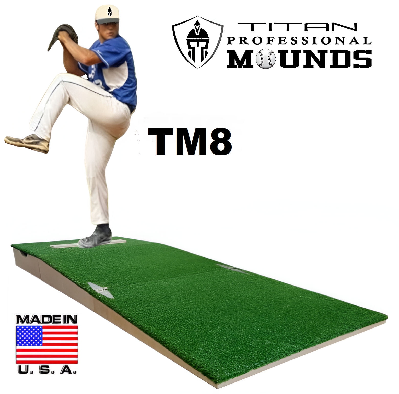Titan Professional 8 inch Baseball Pitching Mound for 12U - 15U, Birch ...