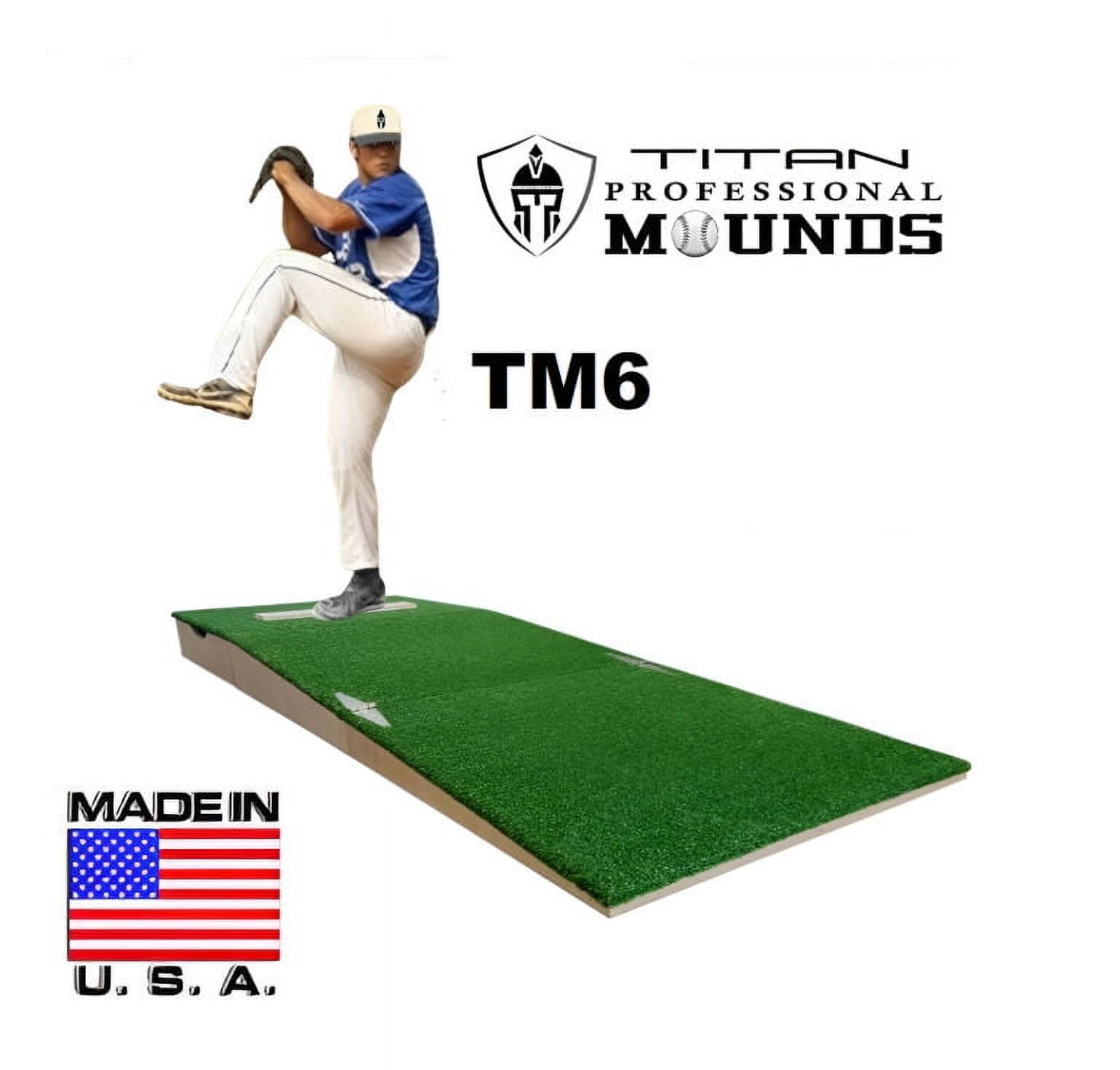 Titan TM6 Training Youth Baseball Pitching Mound, 6 Inch w/ Adjustable ...