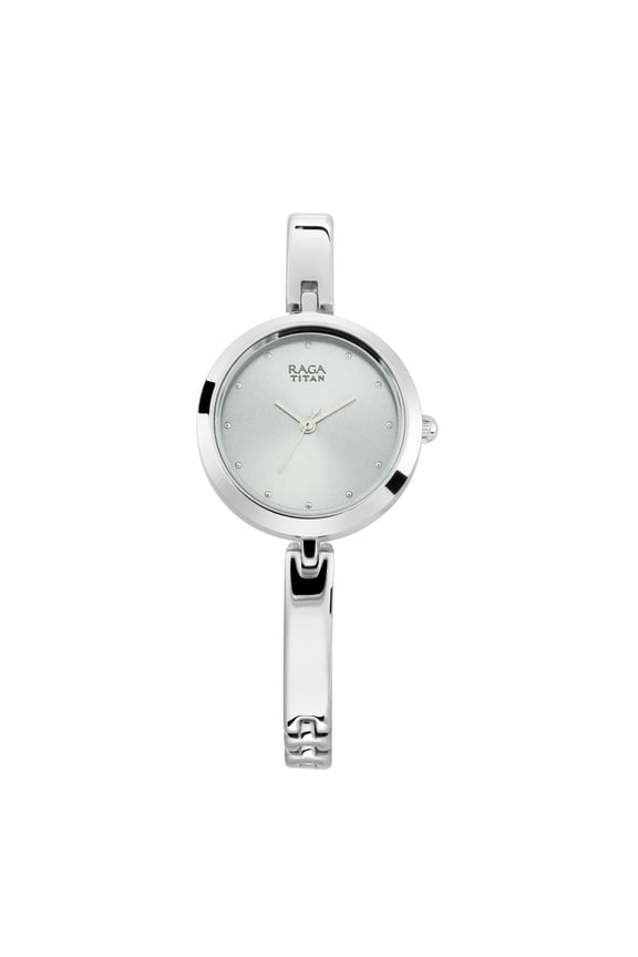 Raga Viva Analog Grey Dial Women Watch With Metal Strap-NS2606SM04