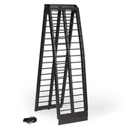 Titan Ramps 10 ft Folding Motorcycle Loading Ramp, Arched Aluminum, Black