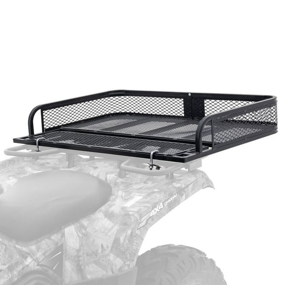 Titan Ramps 332030 Steel Lightweight Universal Rear Cargo Basket Rack ATV Accessories