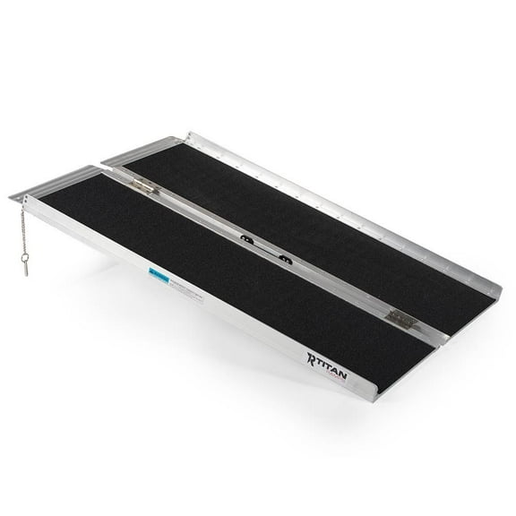 Titan Ramps 4' Single-Fold Wheelchair Ramp - 500 lb. Capacity