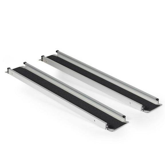 Titan Ramps 4' to 7' Telescoping Aluminum Wheelchair Ramp with 600 lb. Capacity