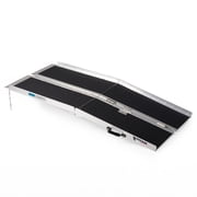 Titan Ramps 5 Foot Multi-Fold Aluminum Wheelchair Ramp w/Grip Surface, 600 Pound Capacity