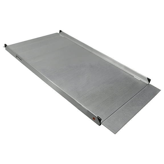 Titan Ramps 6' Aluminum One Piece Wheelchair Entry Ramp, 850 Pound Capacity